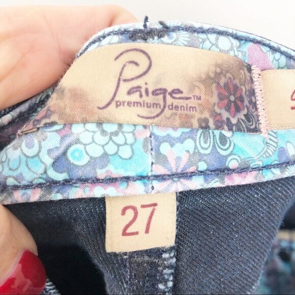 PAIGE | Skyline Skinny Dark Denim Jeans Women’s Size 27 (4) - Picture 7 of 7